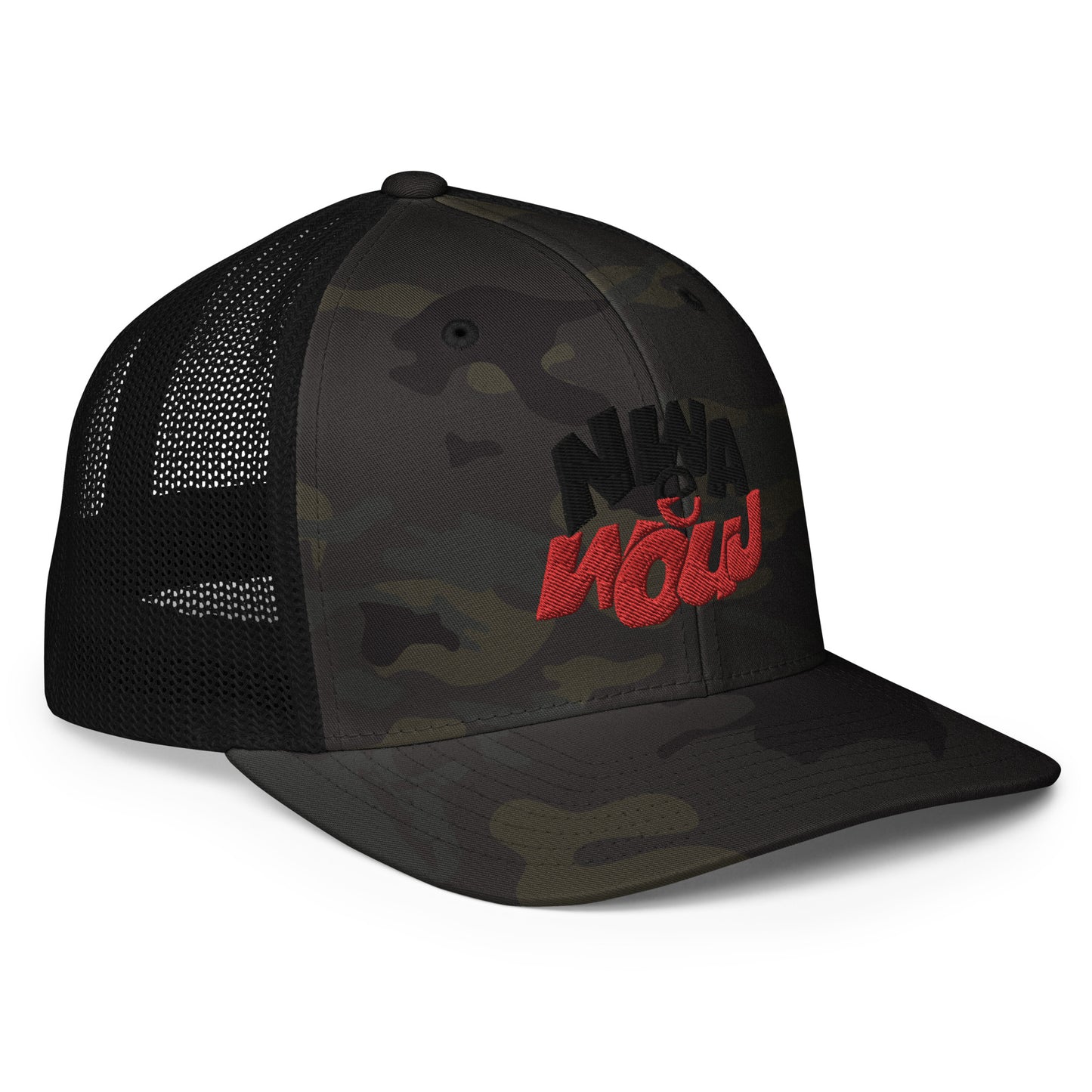 the flag Closed-back trucker cap