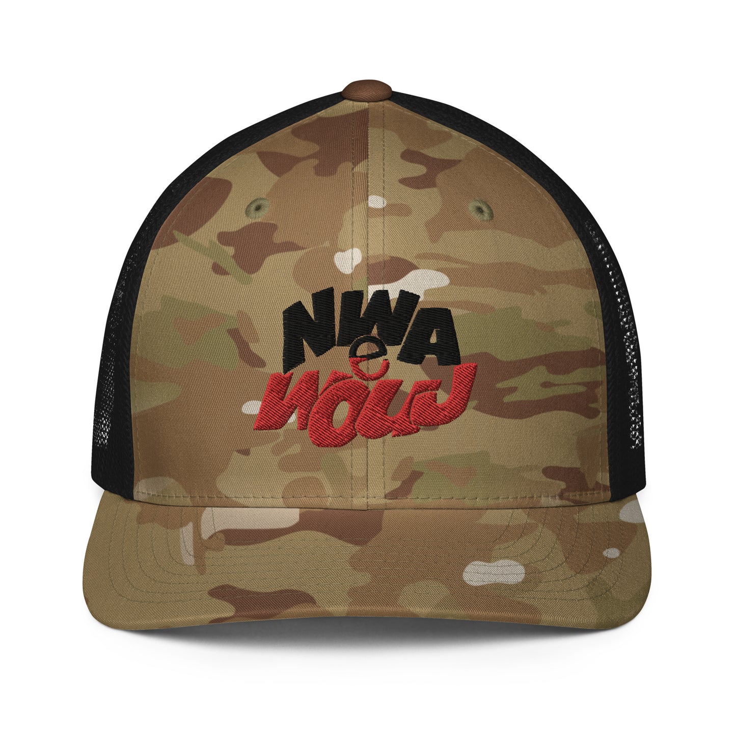 the flag Closed-back trucker cap