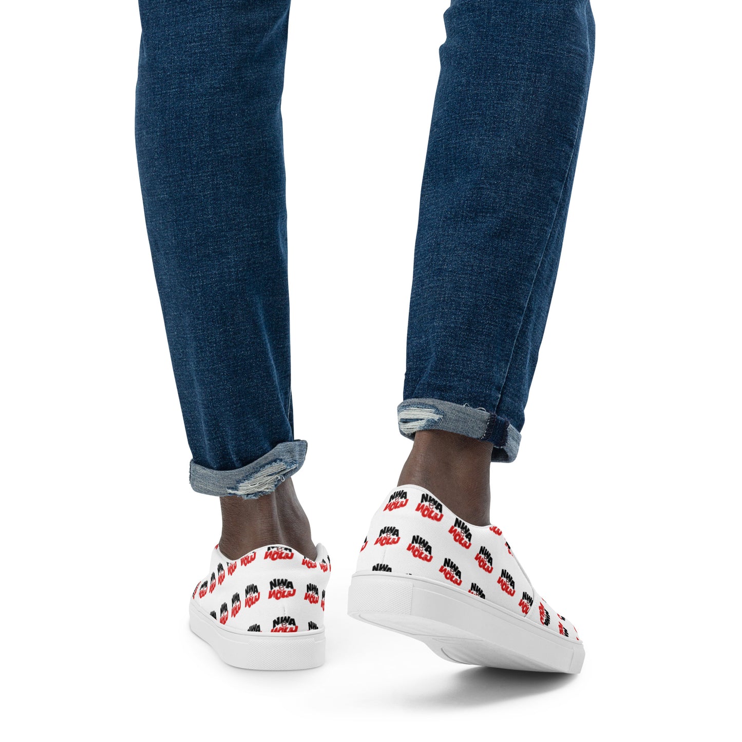 The flag Men’s slip-on canvas shoes